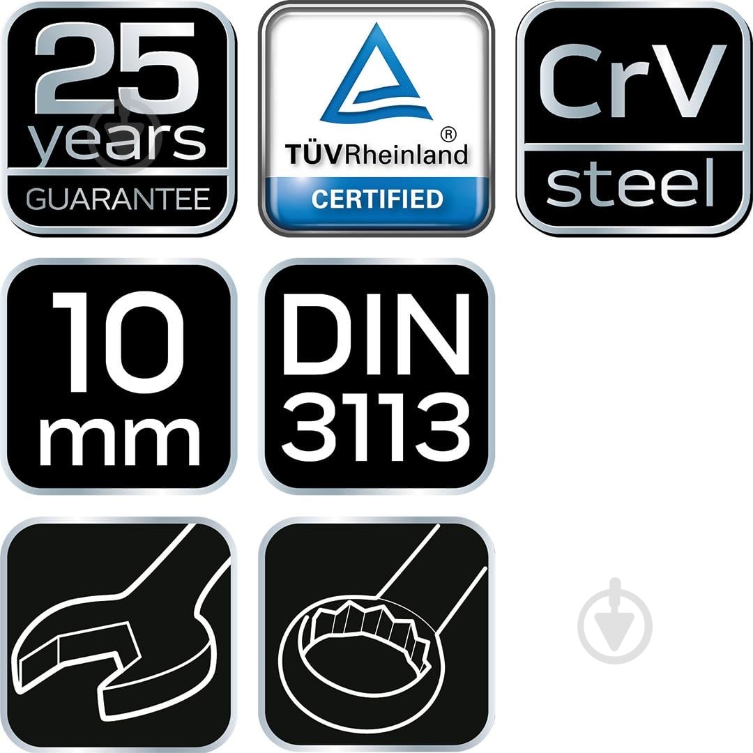 Ключ комбинированный Neo 09-710 - фото 2
