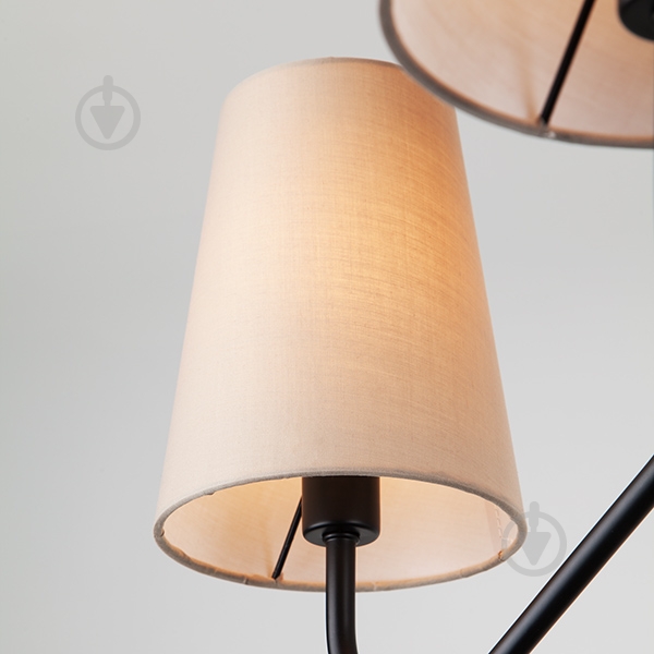 Люстра подвесная Strotskis Loretta 6x40 Вт E14 черный/бежевый 70060/6 - фото 3