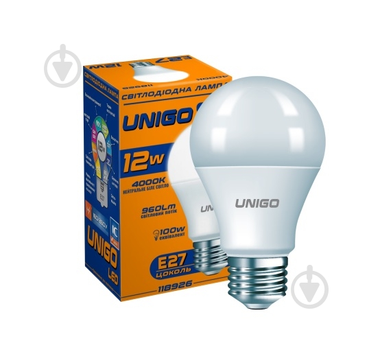 Лампа світлодіодна VARGO UL-118926 12 Вт A60 E27 220 В 4000 К 118926 - фото 3 Лампа світлодіодна VARGO UL-118926 12 Вт A60 E27 220 В 4000 К 118926 - фото 3