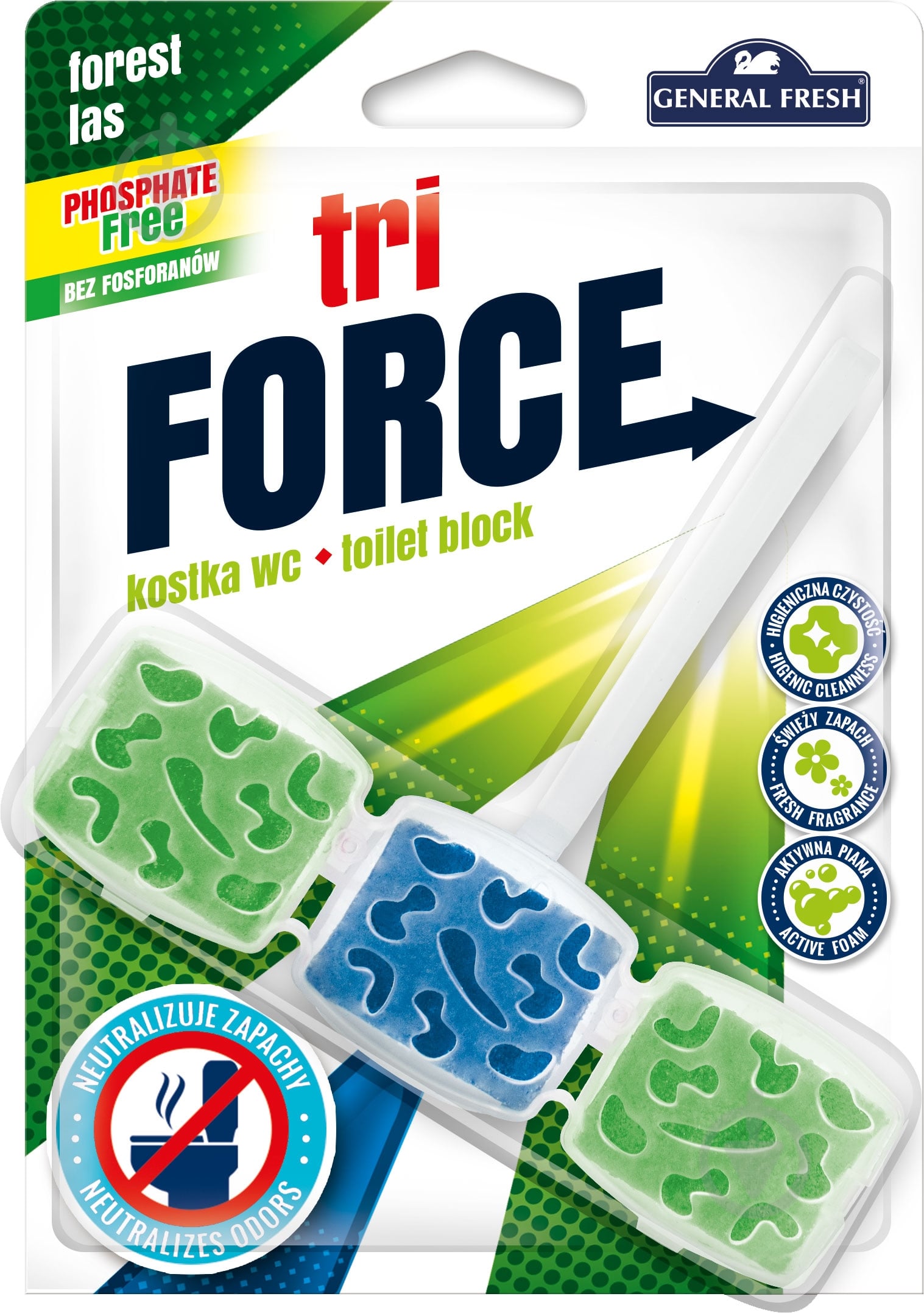Туалетний блок General Fresh Tri-Force Ліс - фото 1