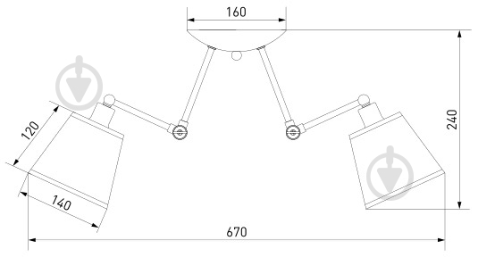 Люстра потолочная Strotskis Koby 5x40 Вт E14 хром/черный 70063/5 - фото 7