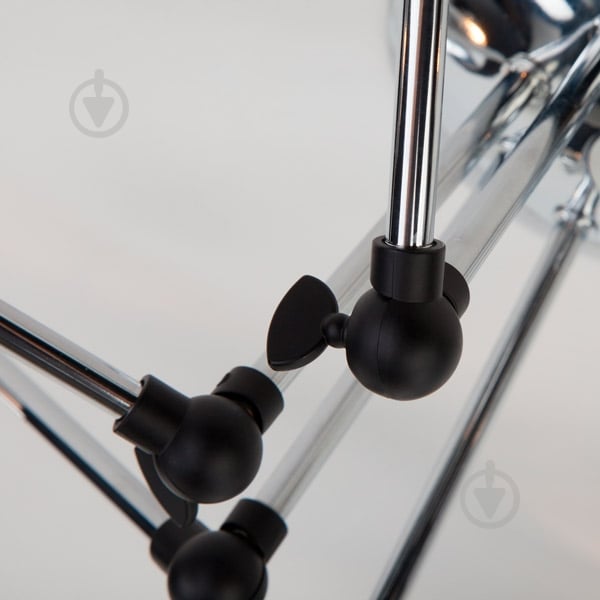 Люстра потолочная Strotskis Koby 8x40 Вт E14 хром/черный 70063/8 - фото 5