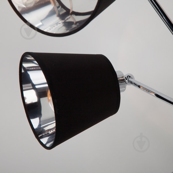 Люстра потолочная Strotskis Koby 8x40 Вт E14 хром/черный 70063/8 - фото 4