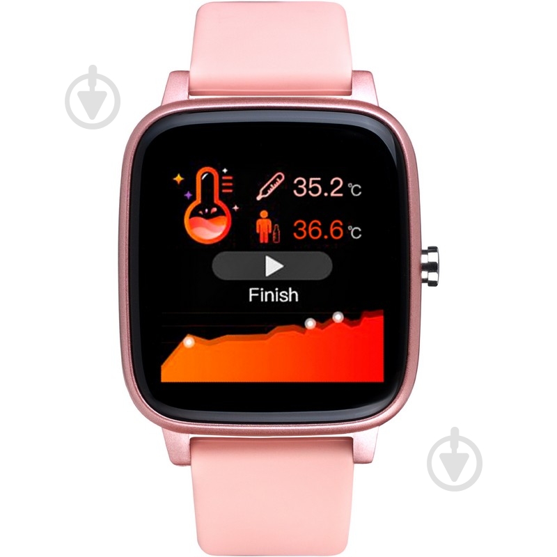Смарт-часы Gelius IHEALTH 2020 light pink (GP-T98) - фото 15