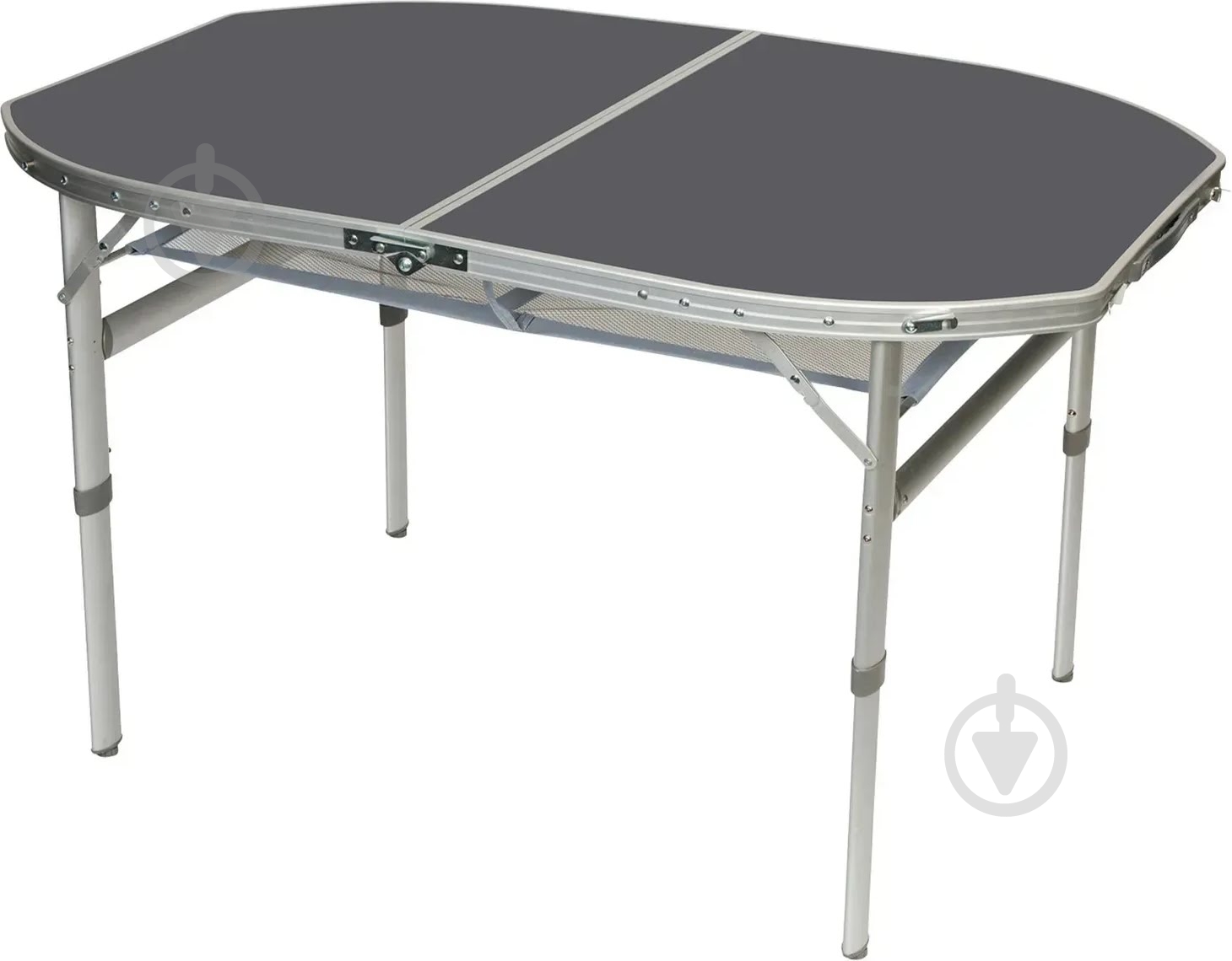 Стол Bo-Camp Case Model Oval 120x80 см Grey (1404415) - фото 1