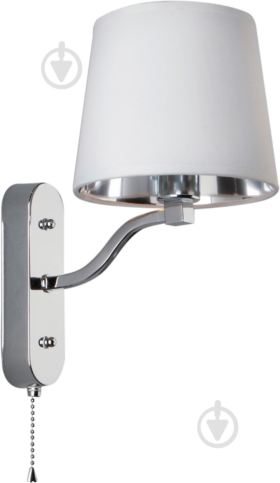 Бра Strotskis Felicia 1x40 Вт E14 белый/хром 70073/1 - фото 1 Бра Strotskis Felicia 1x40 Вт E14 белый/хром 70073/1 - фото 1