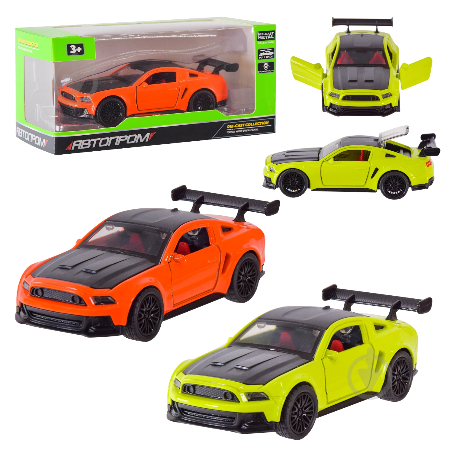 Машинка Автопром 1:32 2 цвета AP74118 - фото 1