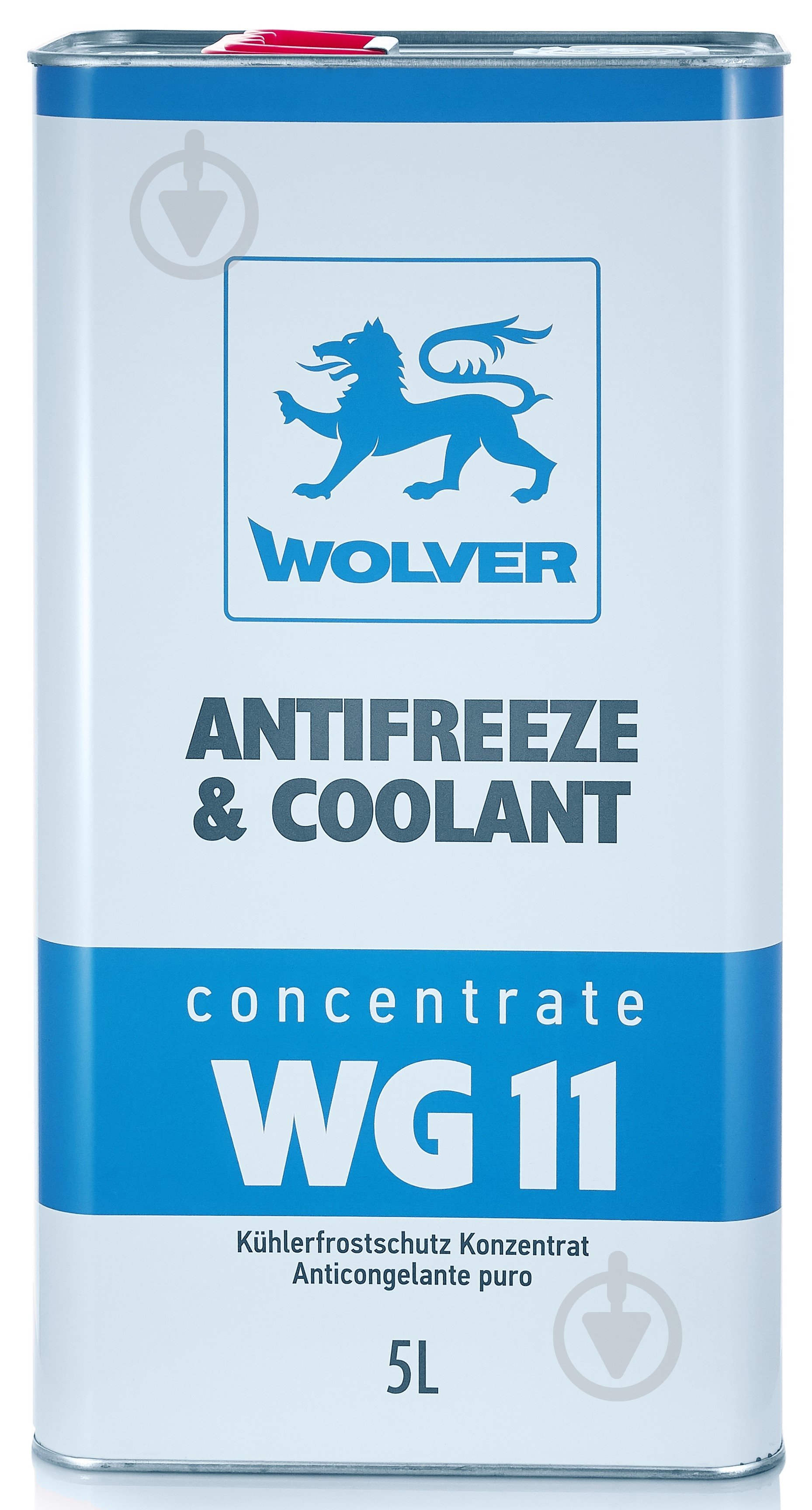 Антифриз Wolver Concentrate WG11 G11 від -80 до +120 концентрат 5 л 5 кг блакитний/синій - фото 1 Антифриз Wolver Concentrate WG11 G11 від -80 до +120 концентрат 5 л 5 кг блакитний/синій - фото 1