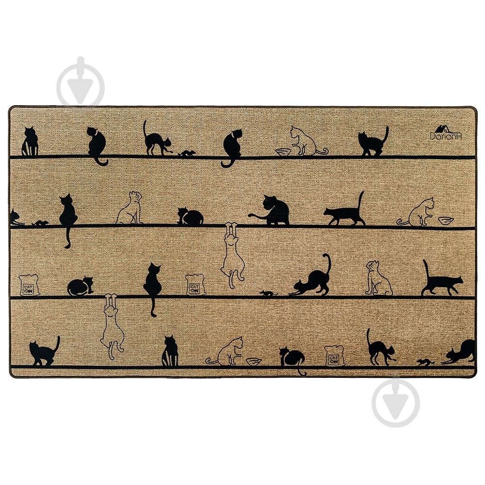Коврик Dariana Лен cats 45x75 см - фото 1