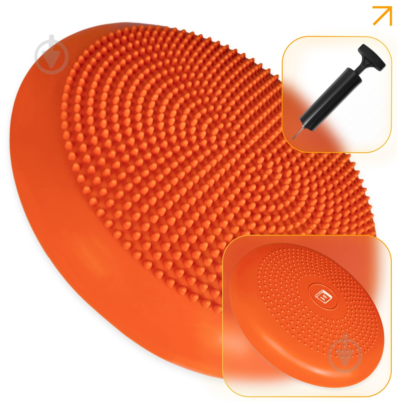 Подушка EasyFit Balance Cushion-A оранжевая + насос - фото 1 Подушка EasyFit Balance Cushion-A оранжевая + насос - фото 1