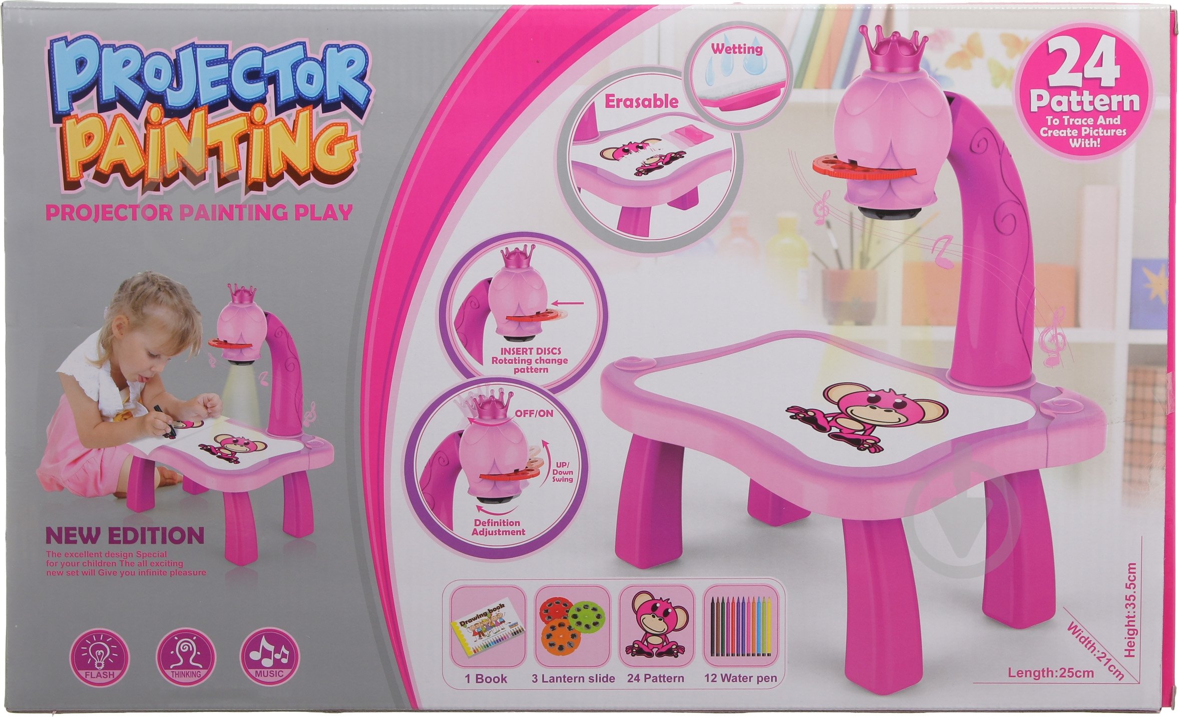 Проектор для рисования Project розовый YM6446 - фото 7 Проектор для рисования Project розовый YM6446 - фото 7