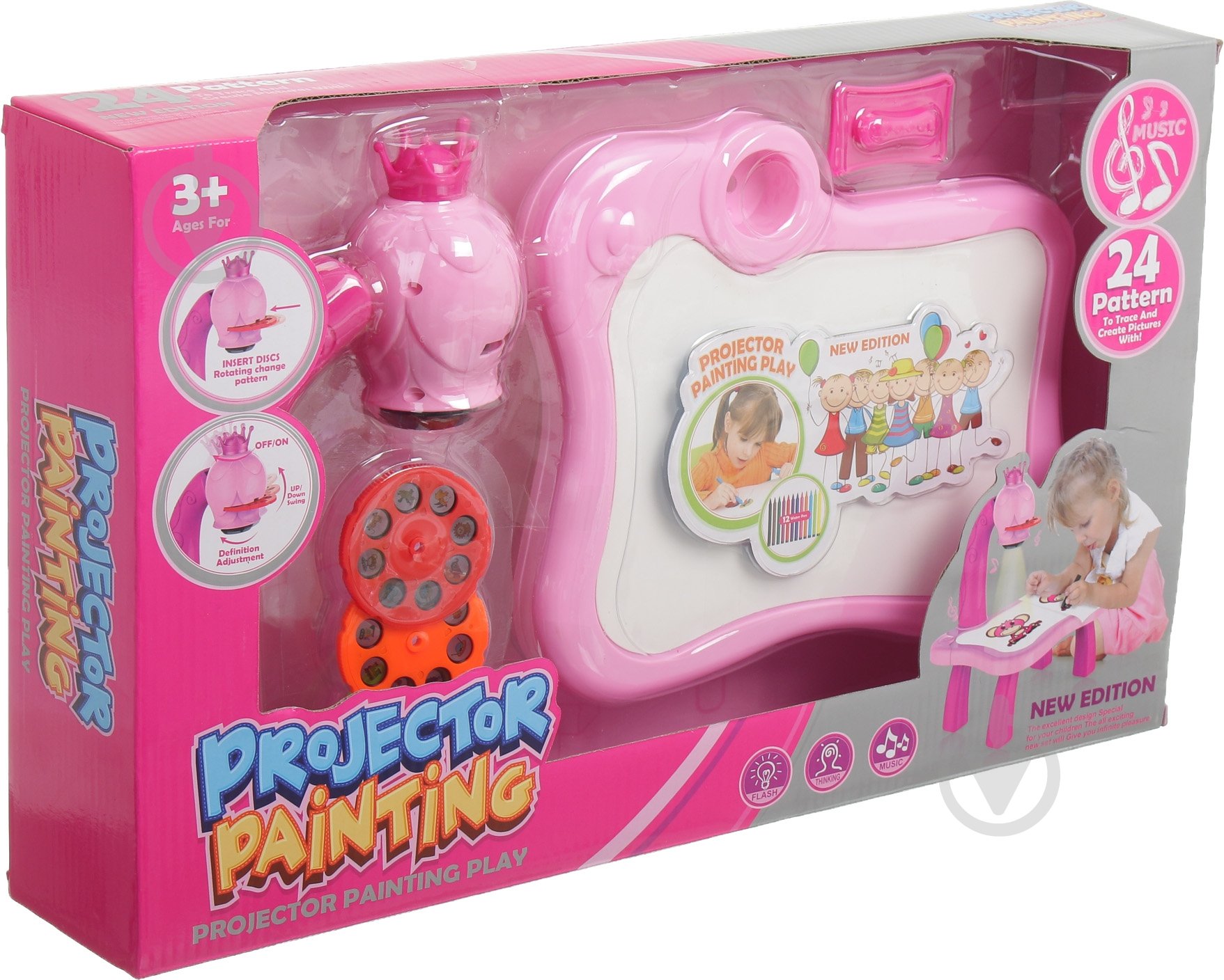 Проектор для рисования Project розовый YM6446 - фото 8 Проектор для рисования Project розовый YM6446 - фото 8