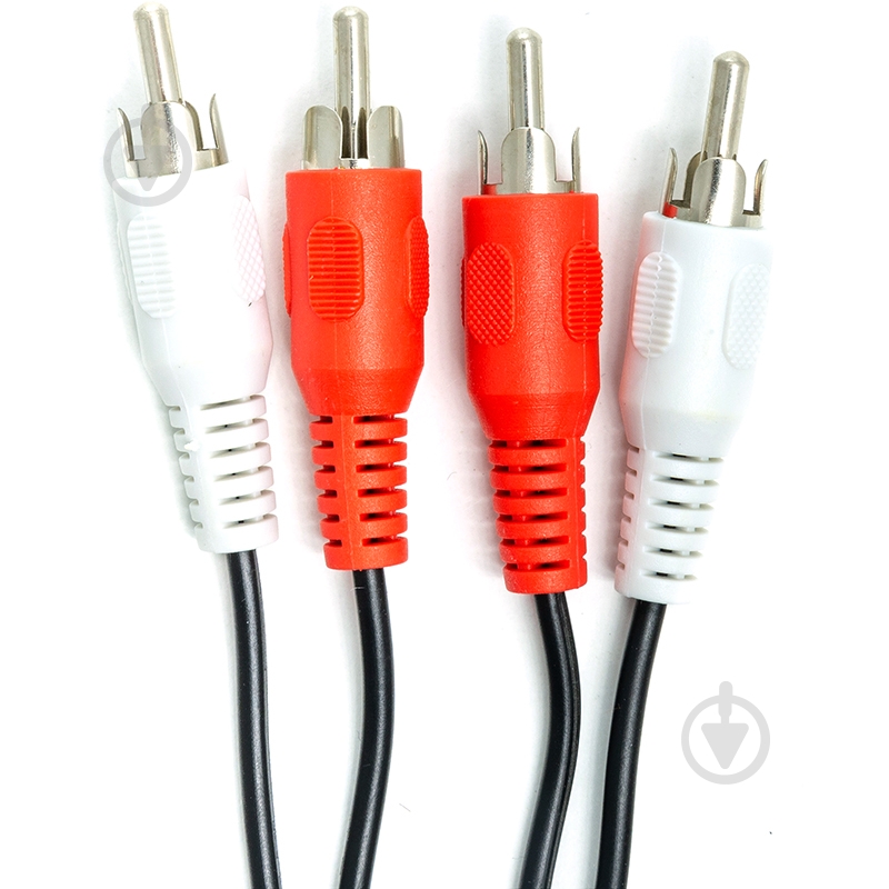 Кабель PowerPlant 2RCA (M) – 2RCA (M) 1 м черный (CA912032) - фото 2