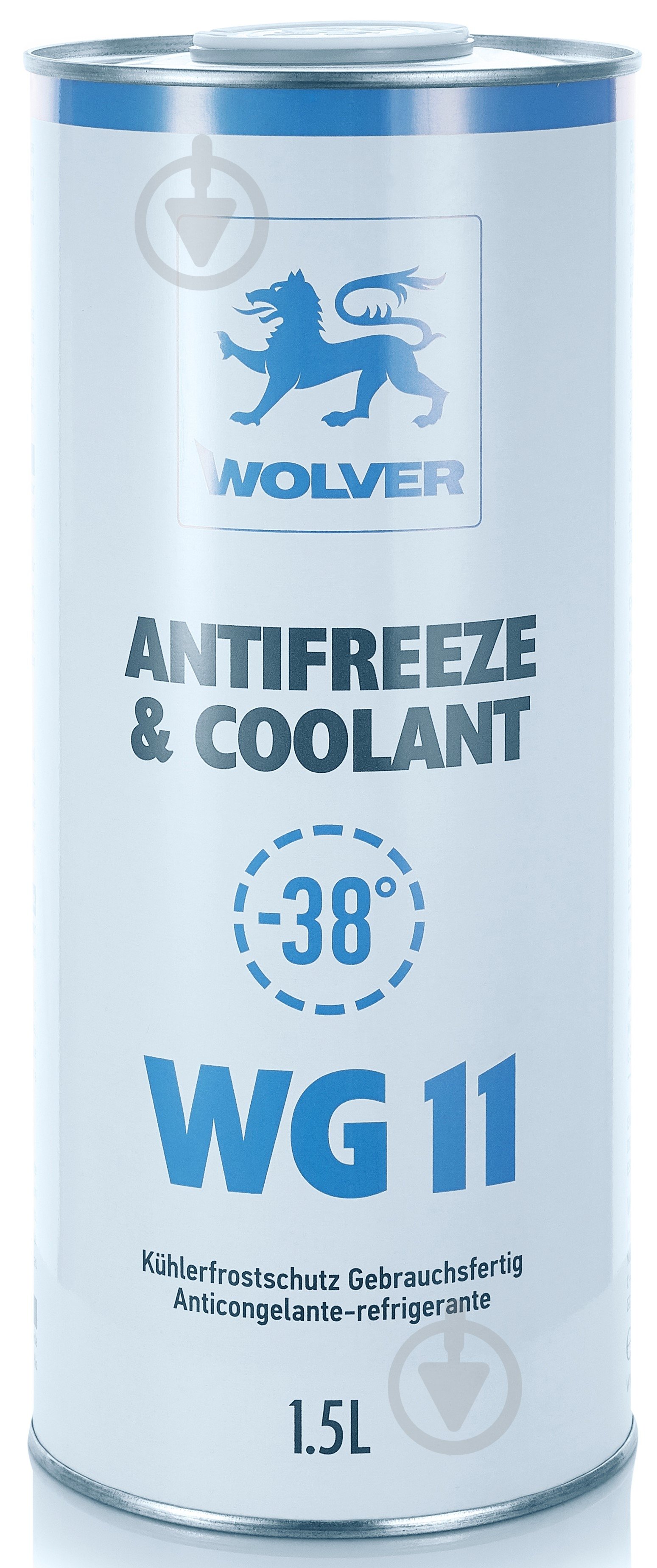 Антифриз Wolver Ready to Use WG11 G11 від -40 до +110 готовий 1,5 л блакитний/синій - фото 1 Антифриз Wolver Ready to Use WG11 G11 від -40 до +110 готовий 1,5 л блакитний/синій - фото 1