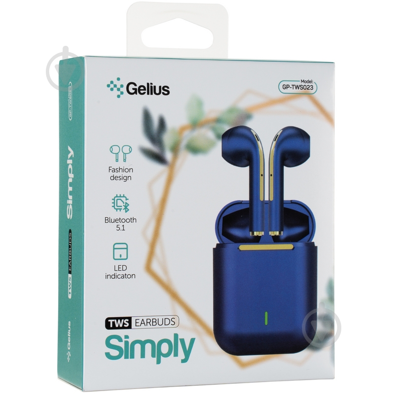 Наушники Gelius Pro Simply blue (GP-TWS023) - фото 11 Наушники Gelius Pro Simply blue (GP-TWS023) - фото 11