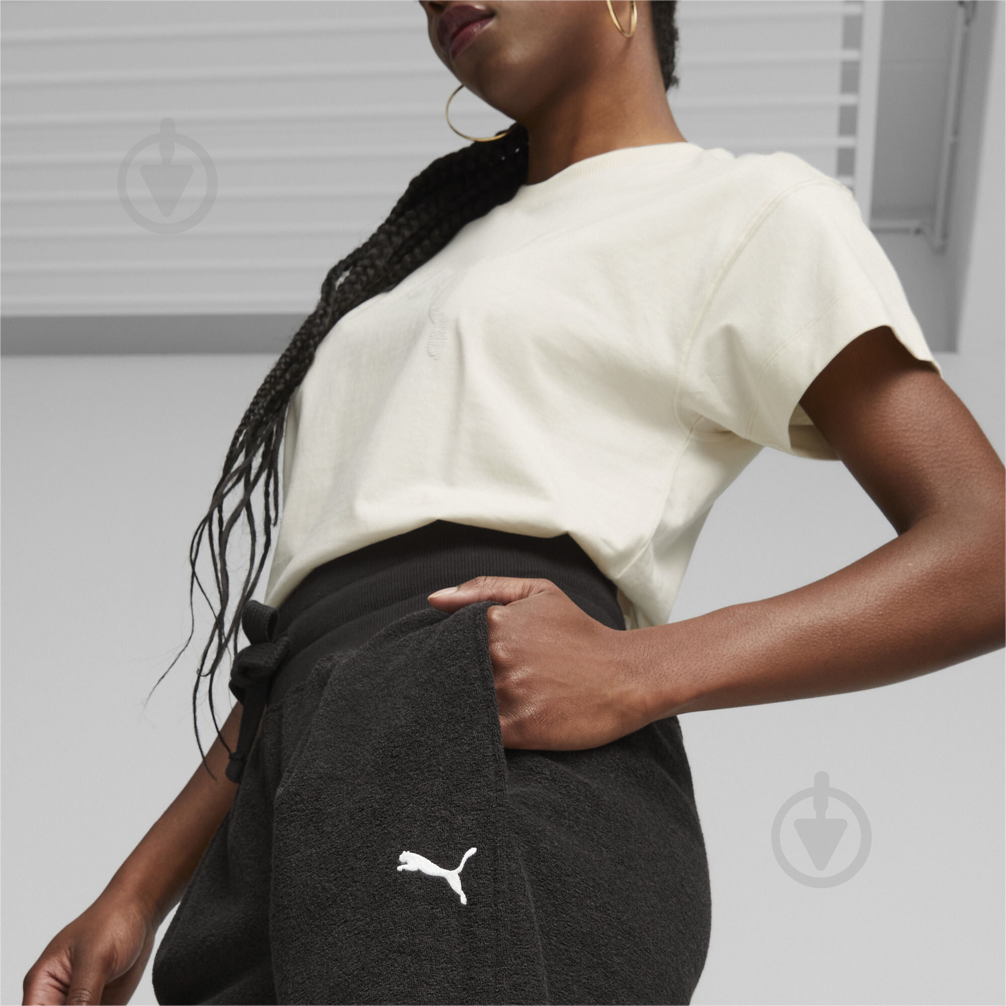 Брюки Puma HER WINTERIZED HIGH-WAIST PANTS 67601001 р. L черный - фото 5
