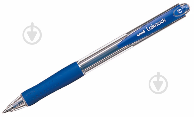 Ручка UNI UNI LAKNOCK FINE 0.7 мм синяя - фото 2 Ручка UNI UNI LAKNOCK FINE 0.7 мм синяя - фото 2
