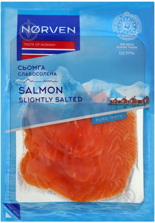 Нарезка рыбная Norven Семга 70 г - фото 1