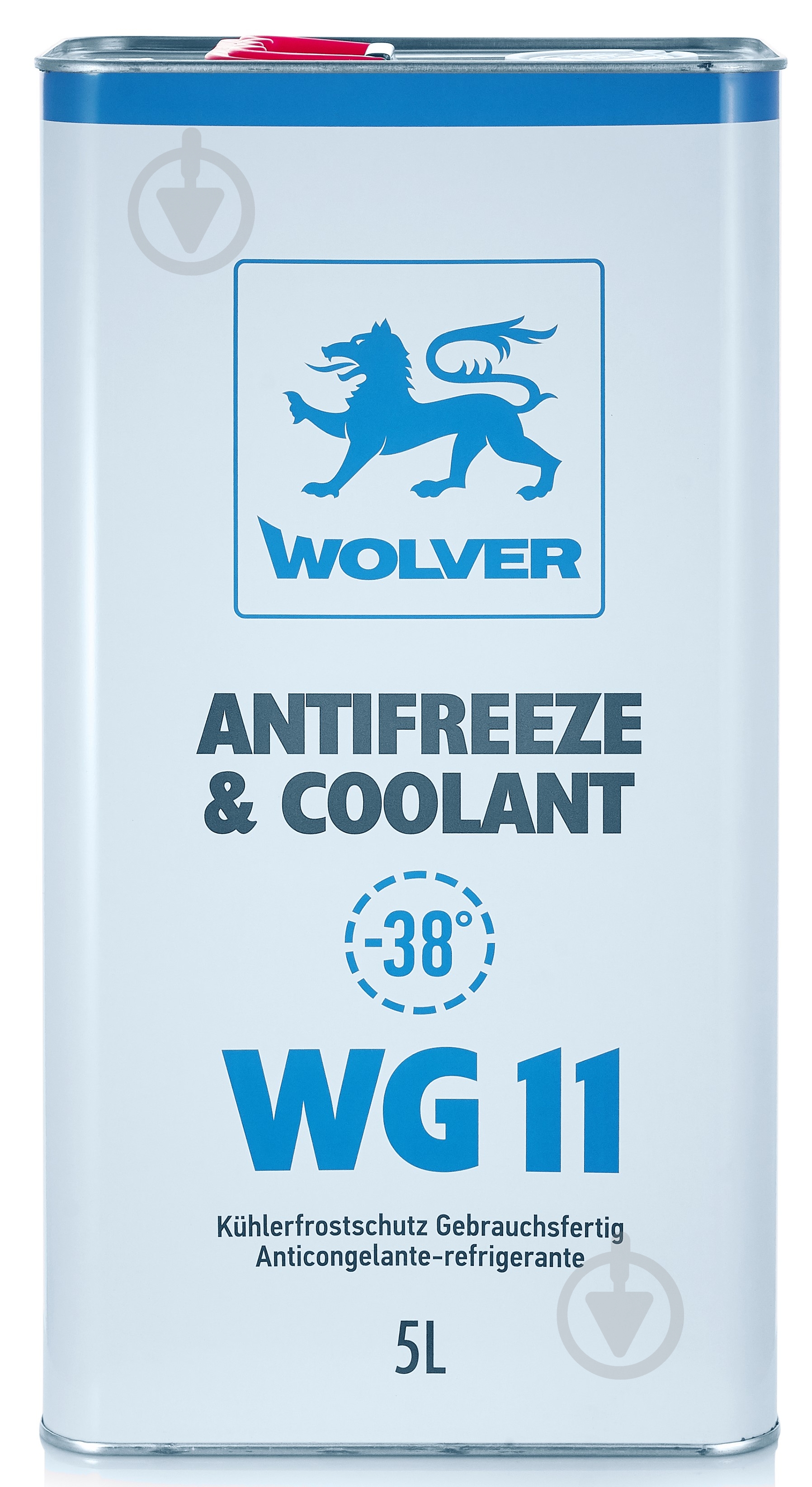 Антифриз Wolver Ready to Use WG11 G11 від -40 до +110 готовий 5 л блакитний/синій - фото 1 Антифриз Wolver Ready to Use WG11 G11 від -40 до +110 готовий 5 л блакитний/синій - фото 1