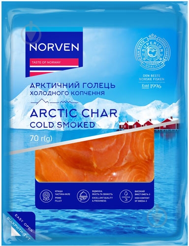 Нарезка рыбная Norven Голец 70 г - фото 1 Нарезка рыбная Norven Голец 70 г - фото 1
