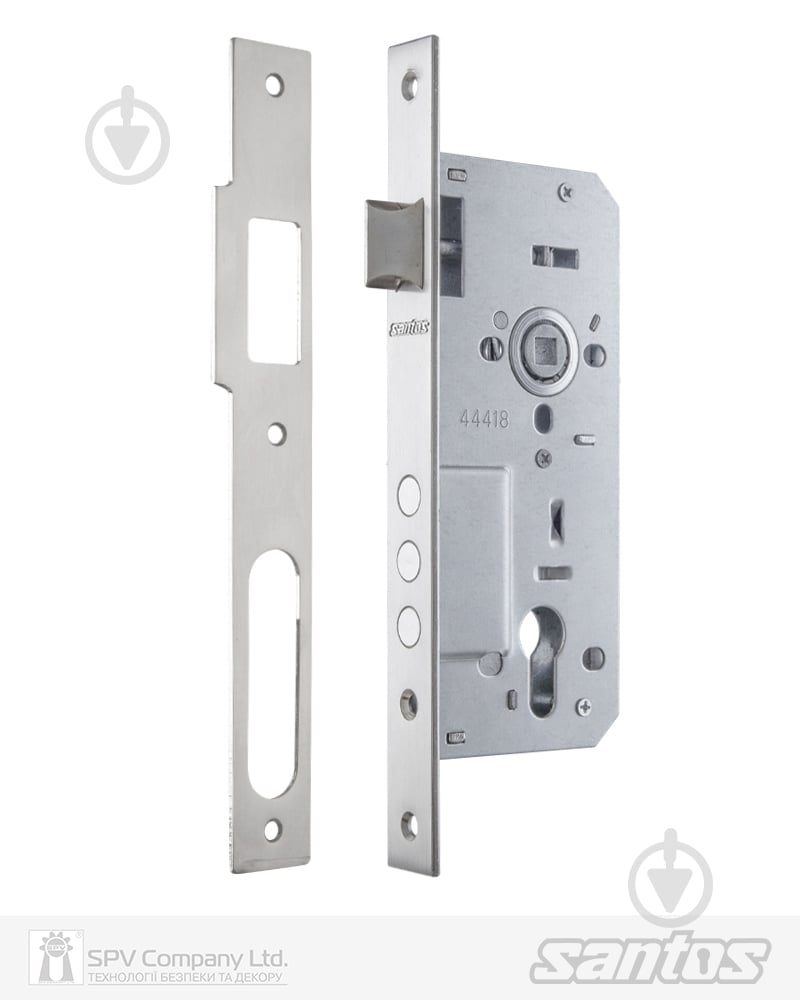 Дверной замок входной Mul-T-Lock Santos 2800R-3M NS DIN BS45 мм 85 мм никель сатин/нержавеющая сталь - фото 2 Дверной замок входной Mul-T-Lock Santos 2800R-3M NS DIN BS45 мм 85 мм никель сатин/нержавеющая сталь - фото 2