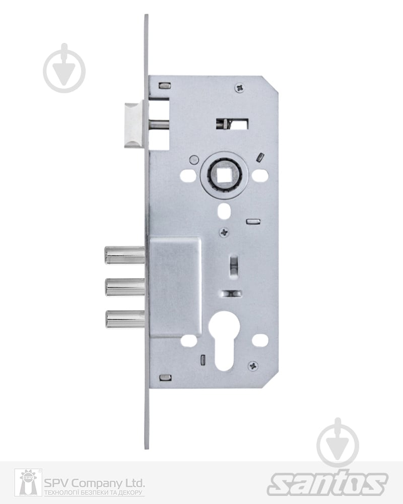 Дверной замок входной Mul-T-Lock Santos 2800R-3M NS DIN BS45 мм 85 мм никель сатин/нержавеющая сталь - фото 3 Дверной замок входной Mul-T-Lock Santos 2800R-3M NS DIN BS45 мм 85 мм никель сатин/нержавеющая сталь - фото 3
