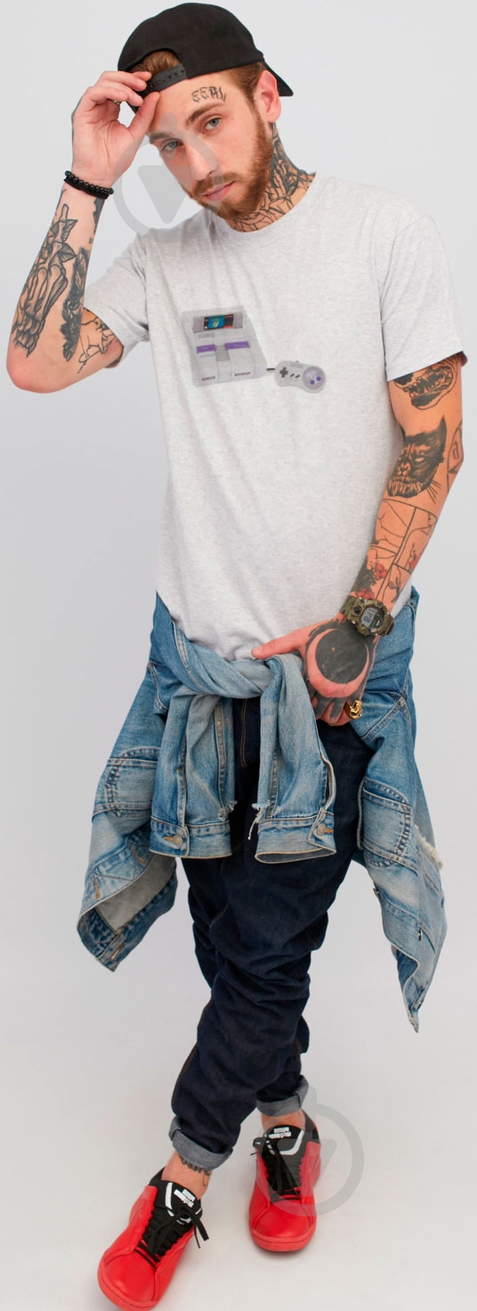 Футболка YAPPI MG1164 р.M серый - фото 2