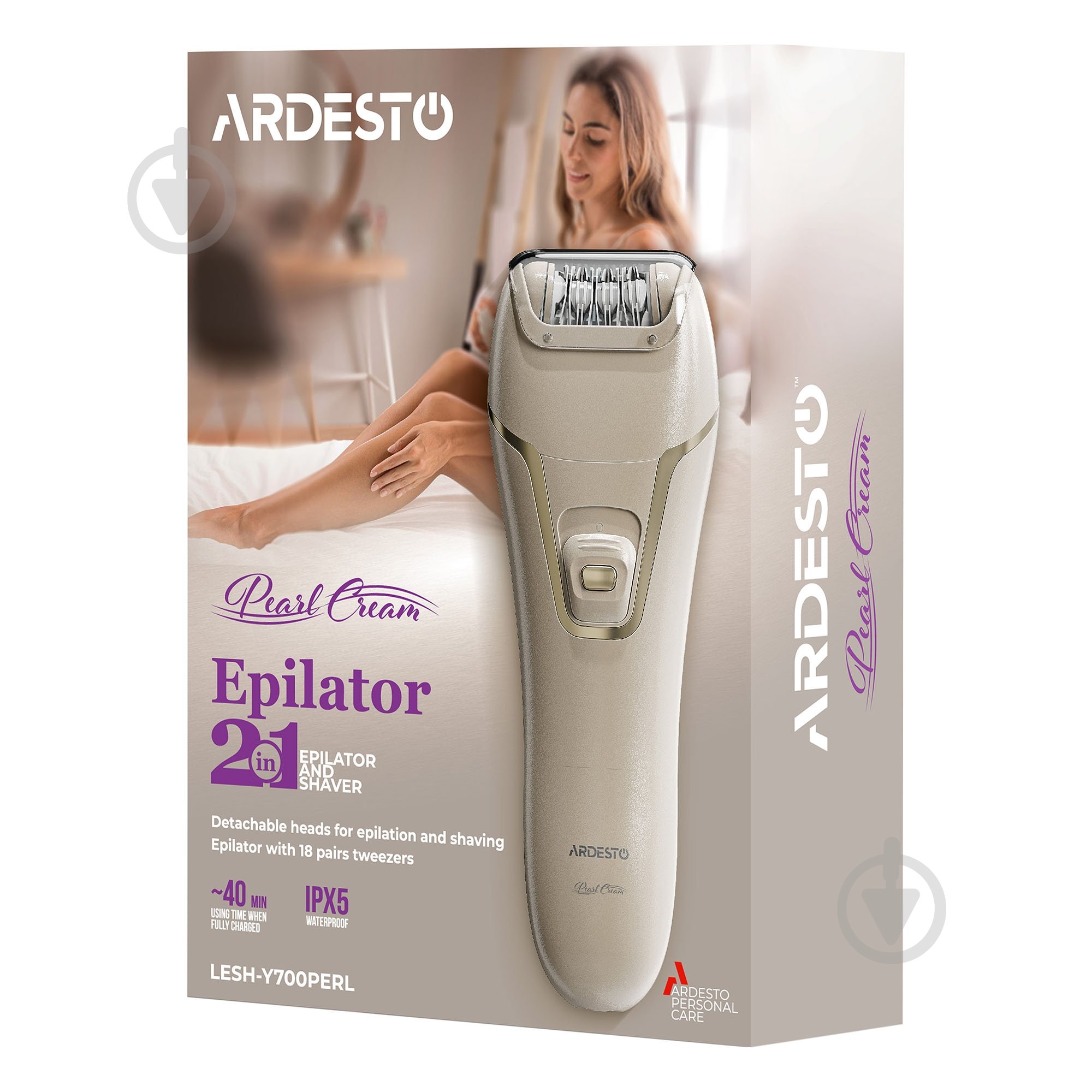 Эпилятор Ardesto 2 в1 Pearl Cream LESH-Y700PERL - фото 9 Эпилятор Ardesto 2 в1 Pearl Cream LESH-Y700PERL - фото 9