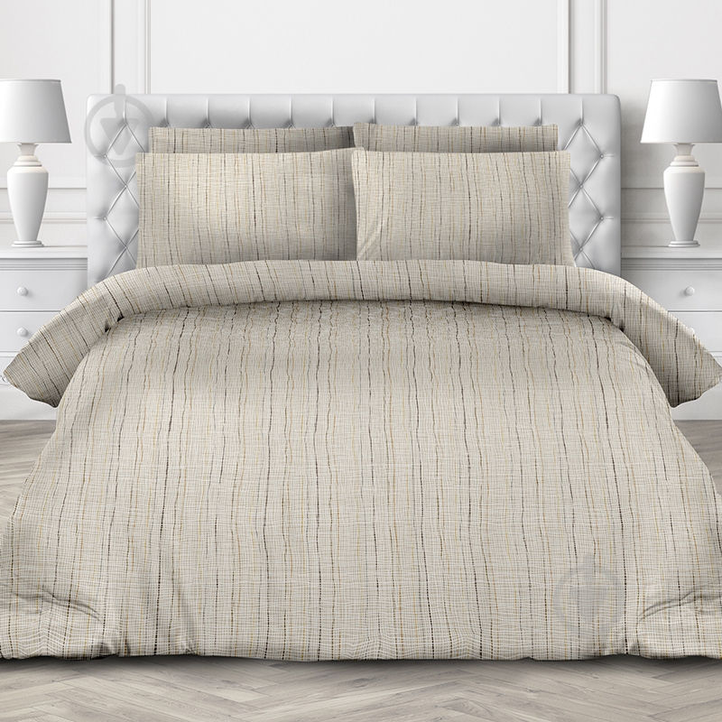 Комплект постельного белья 1.5 Шале бежевый Ecotton - фото 1