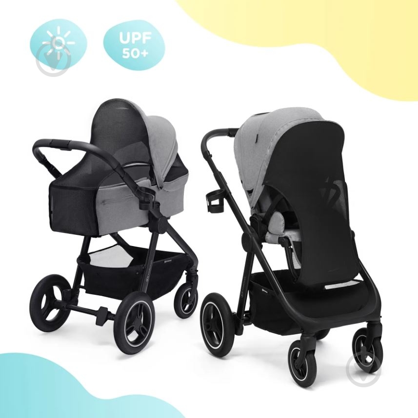 Коляска универсальная 2 в 1 Kinderkraft Everyday Dark Gray KSEVER00DGR2000 - фото 26