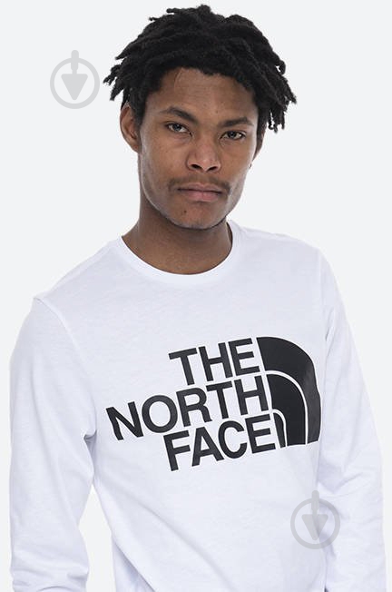 Футболка THE NORTH FACE M STANDARD LS TEE NF0A5585FN41 р.M белый - фото 4 Футболка THE NORTH FACE M STANDARD LS TEE NF0A5585FN41 р.M белый - фото 4