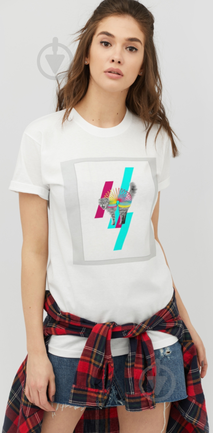 Футболка YAPPI WW2331 р.M білий - фото 1