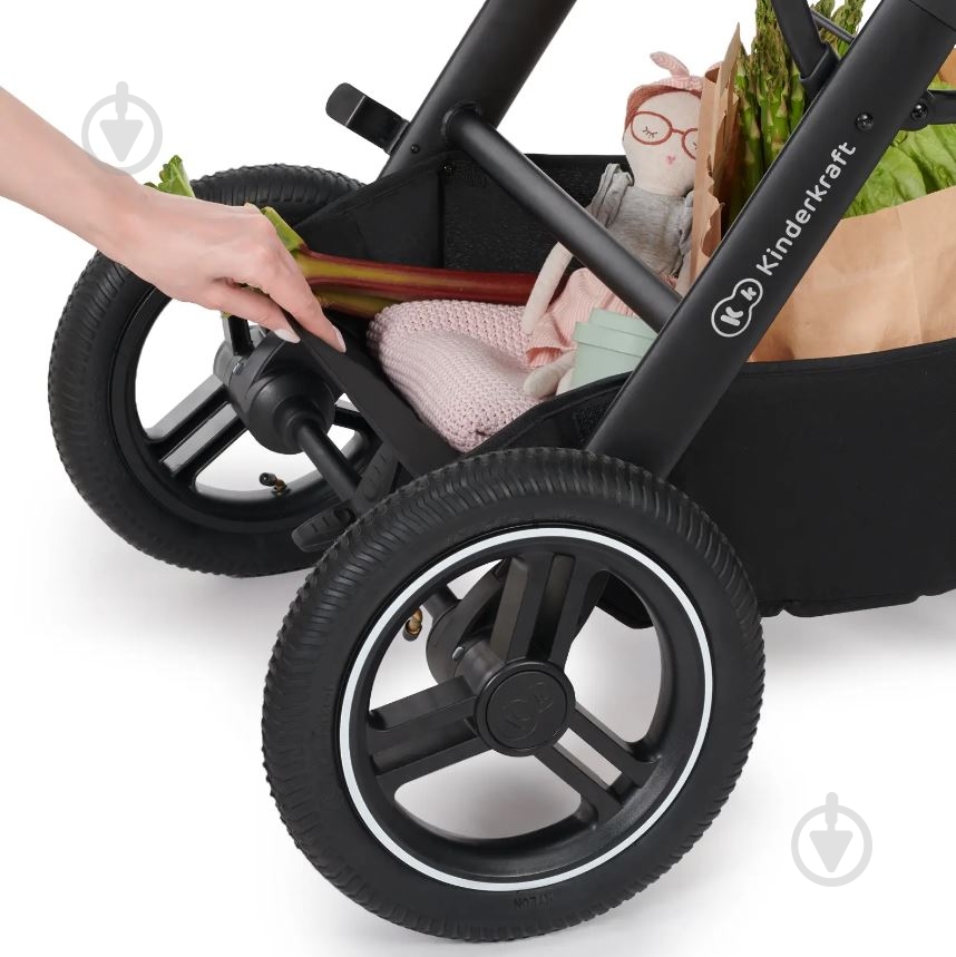 Коляска 3 в 1 Kinderkraft B-Tour Deep Black KSBTOU00BLK3000 - фото 19