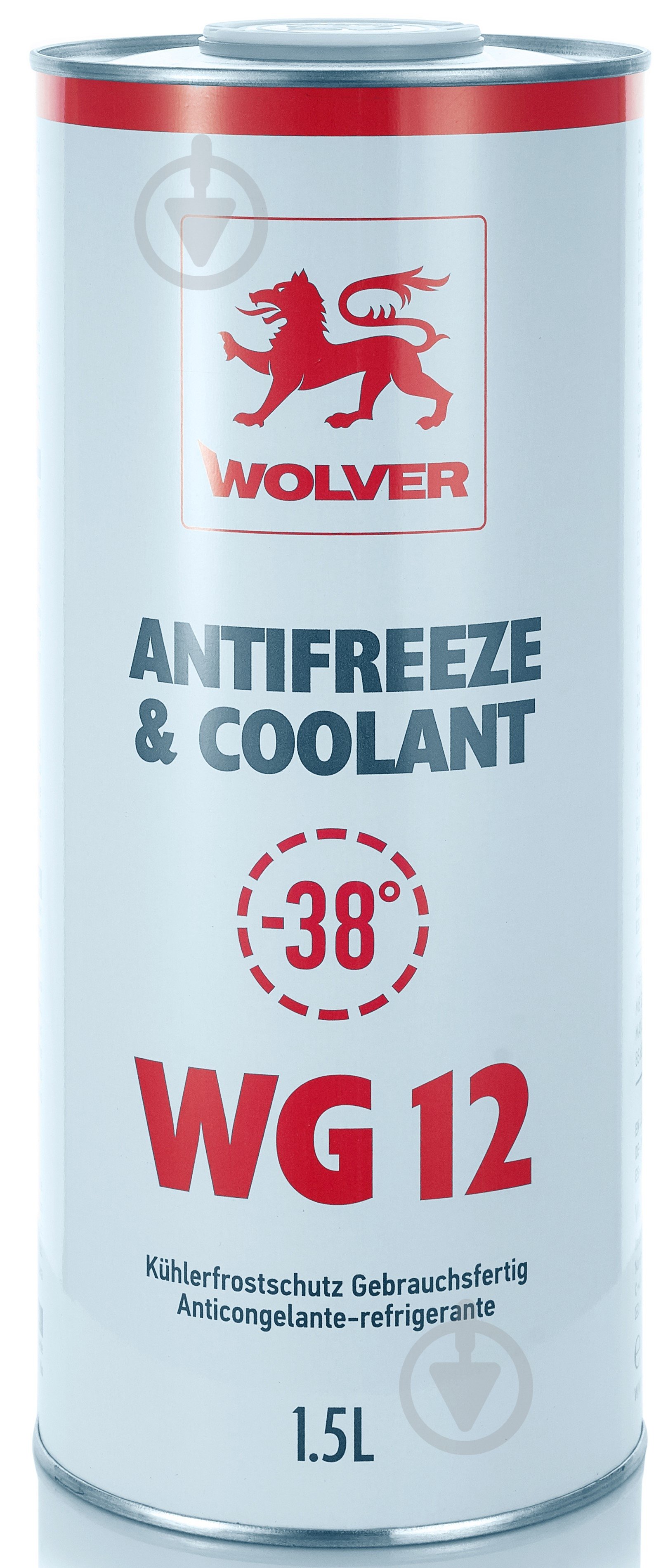 Антифриз Wolver Ready to Use WG G12 от -40 до +110 готовый 1,5 л красный - фото 1 Антифриз Wolver Ready to Use WG G12 от -40 до +110 готовый 1,5 л красный - фото 1