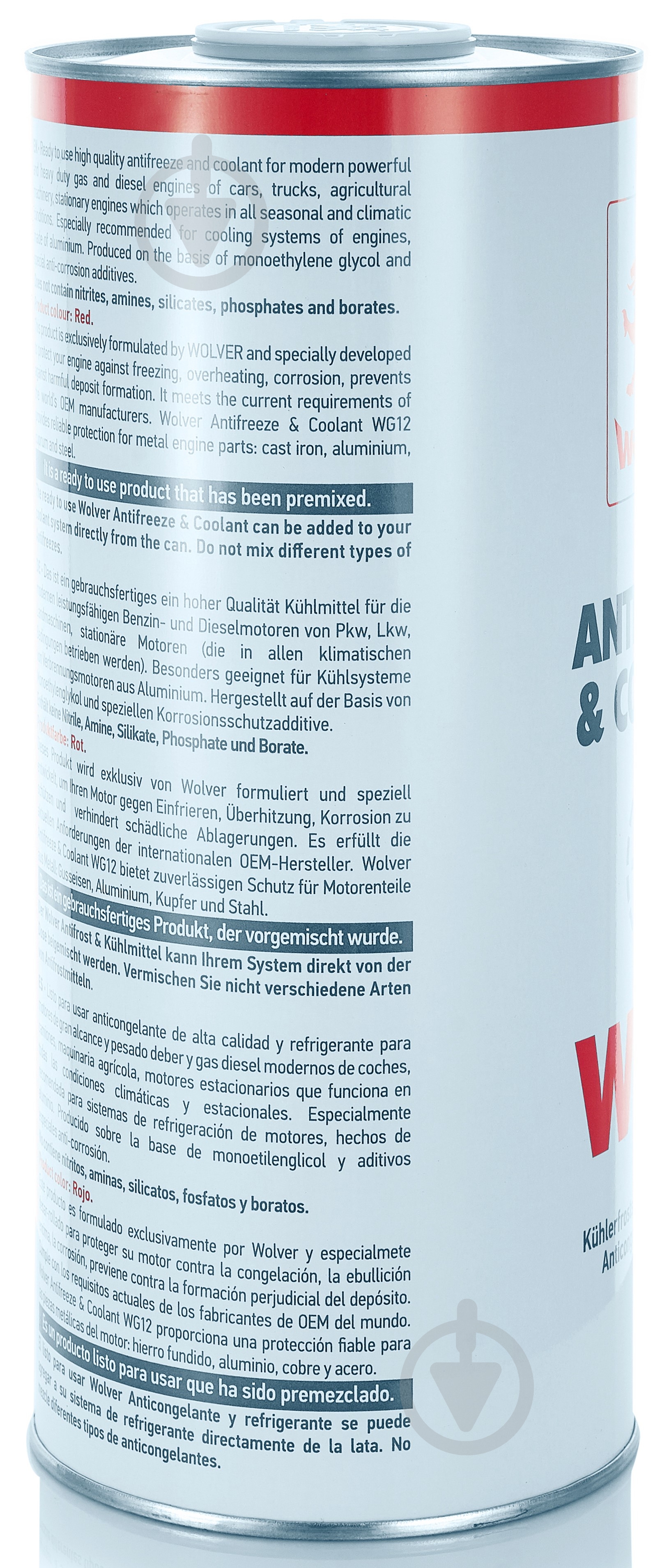 Антифриз Wolver Ready to Use WG G12 от -40 до +110 готовый 1,5 л красный - фото 4 Антифриз Wolver Ready to Use WG G12 от -40 до +110 готовый 1,5 л красный - фото 4