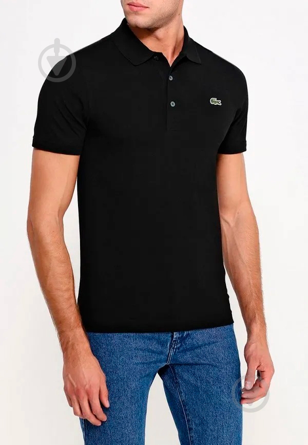 Поло Lacoste L1230031 р.2XL черный - фото 2 Поло Lacoste L1230031 р.2XL черный - фото 2