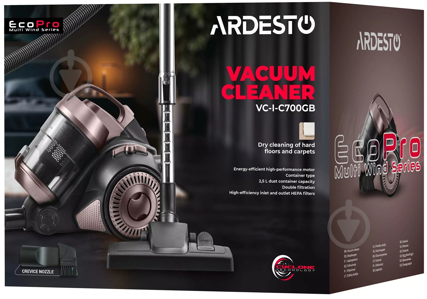 Пилосос Ardesto VC-I-C700GB black - фото 20 Пилосос Ardesto VC-I-C700GB black - фото 20