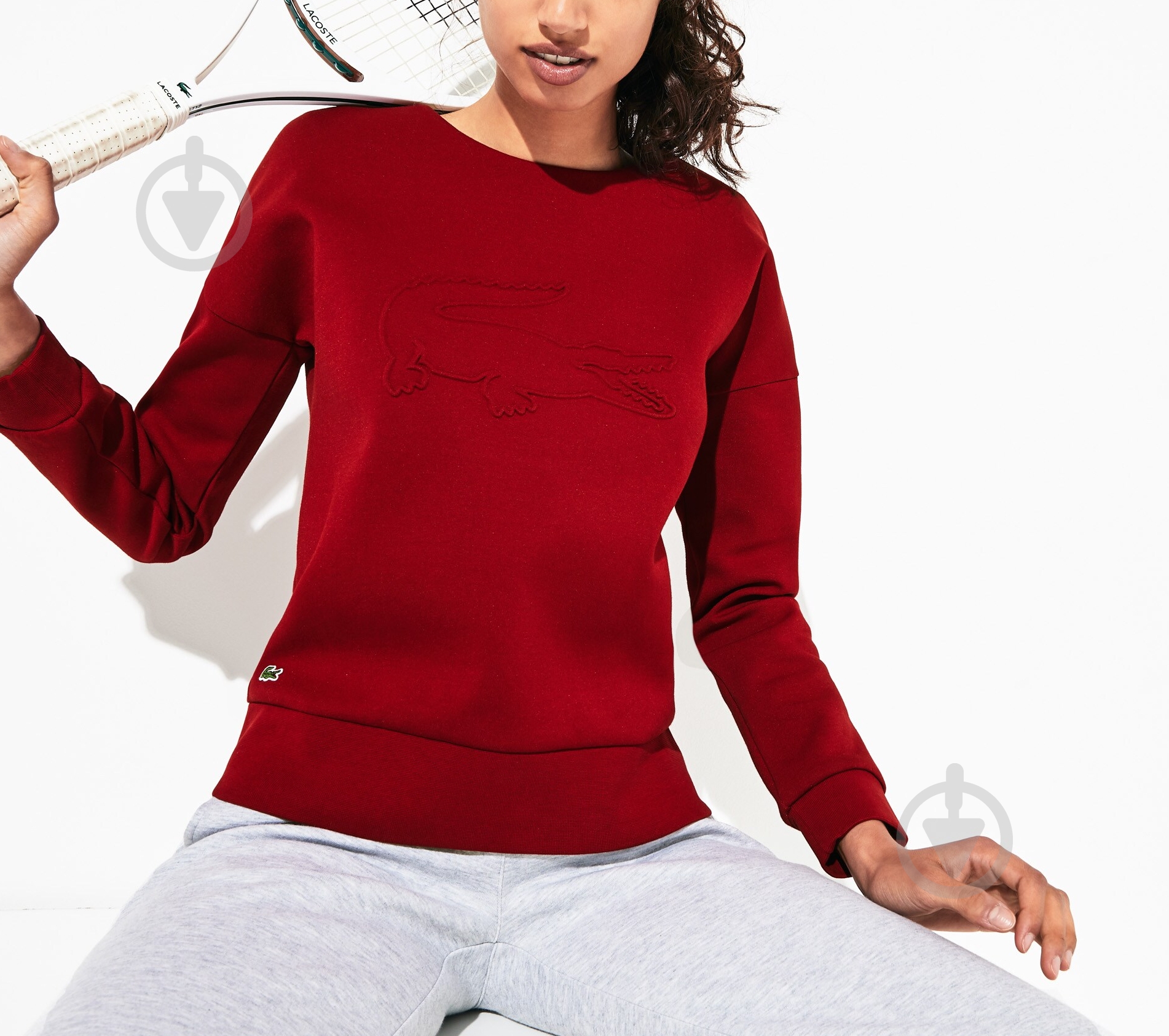 Свитшот Lacoste SF7917 SF7917476 р.XS красный - фото 2