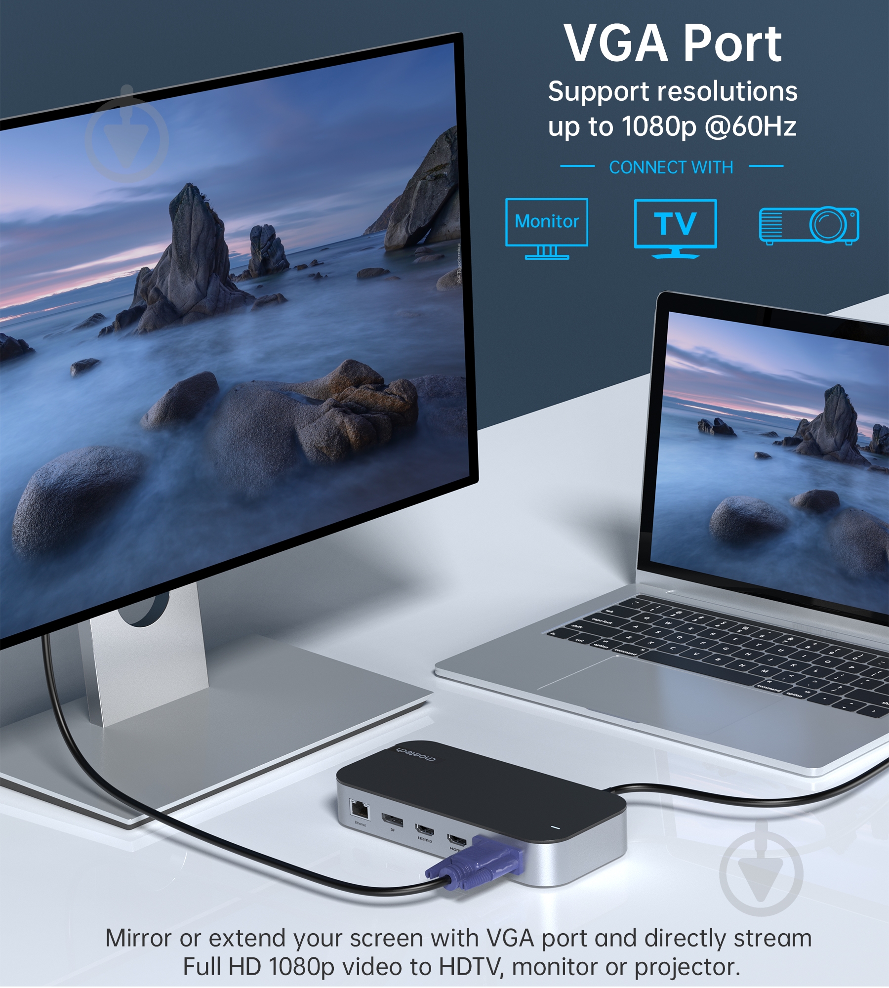 Док-станция Choetech USB-C 15-в-1, алюминий - фото 10
