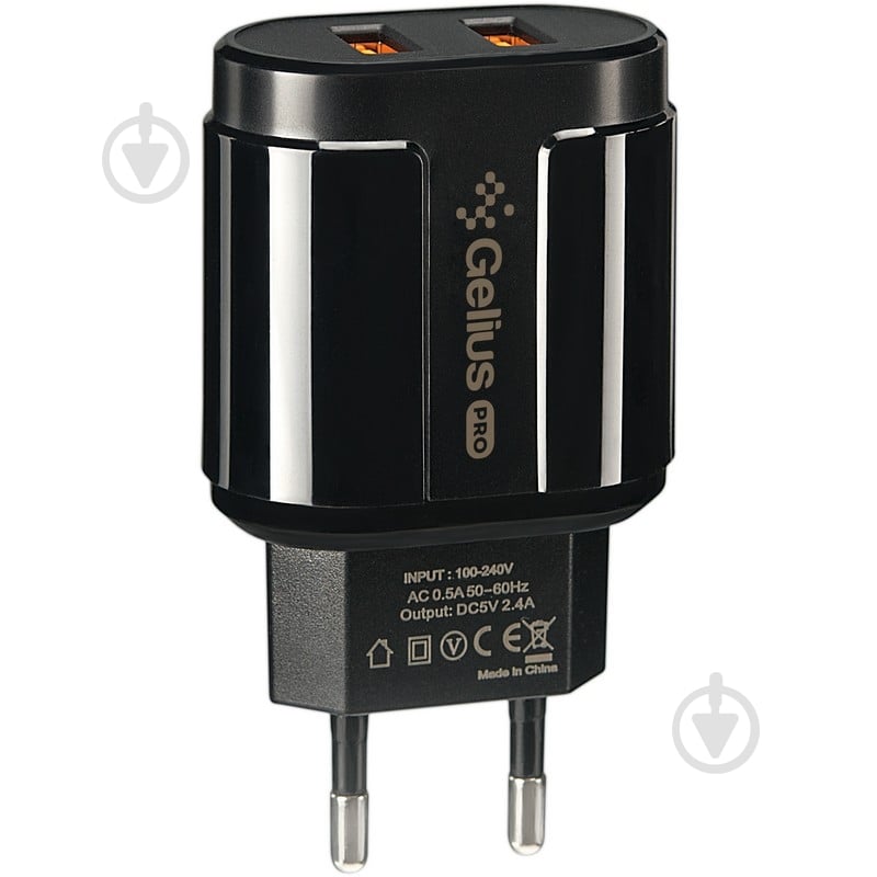 Зарядний пристрій Gelius Pro Avangard GP-HC06 2USB 2.4A Black (2099900755903) - фото 1 Зарядний пристрій Gelius Pro Avangard GP-HC06 2USB 2.4A Black (2099900755903) - фото 1