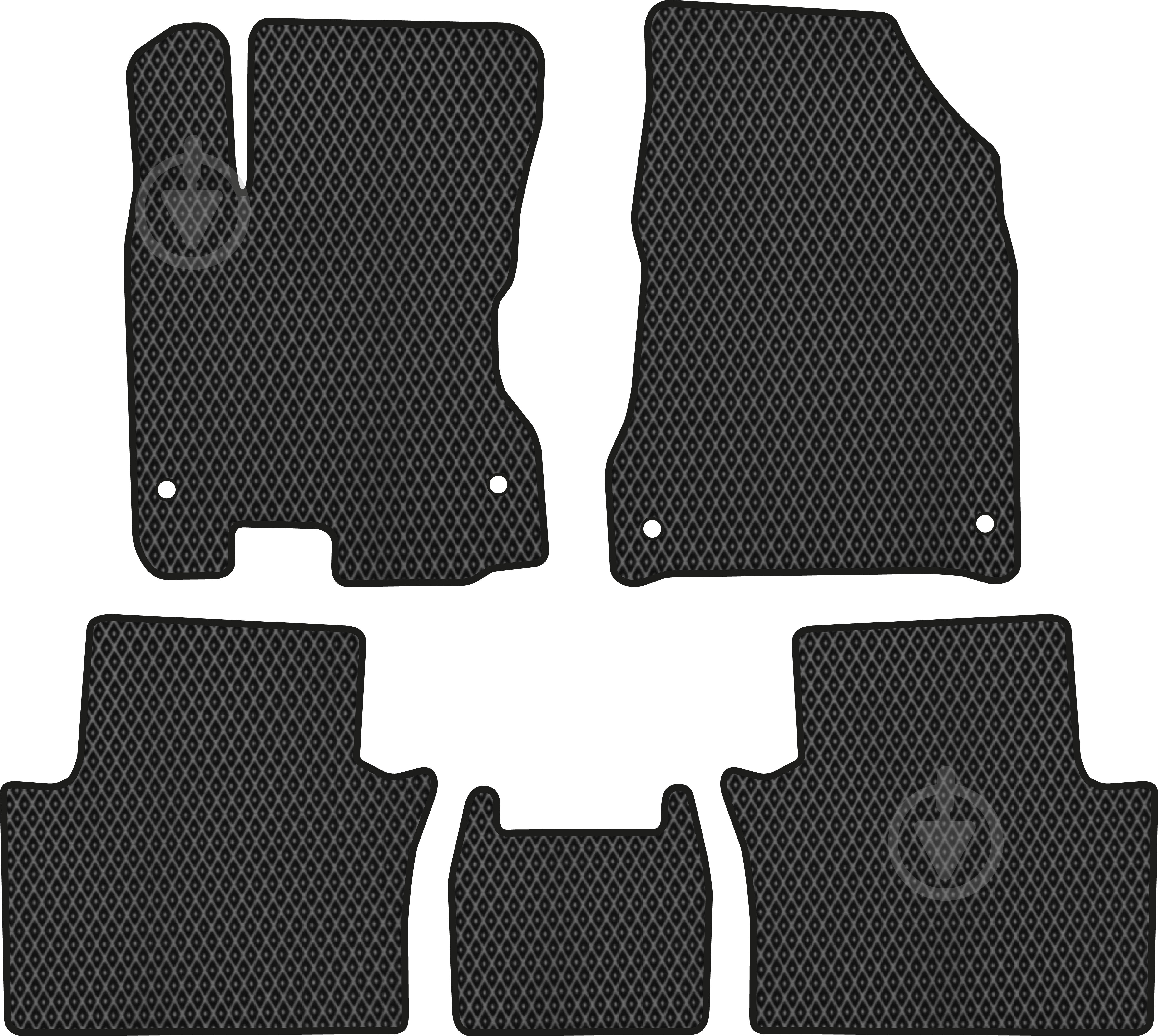 Килимки автомобільні EVAtech Renault Koleos 2008-2016 (RT12113CV5FC4RBB) універсальні - фото 1
