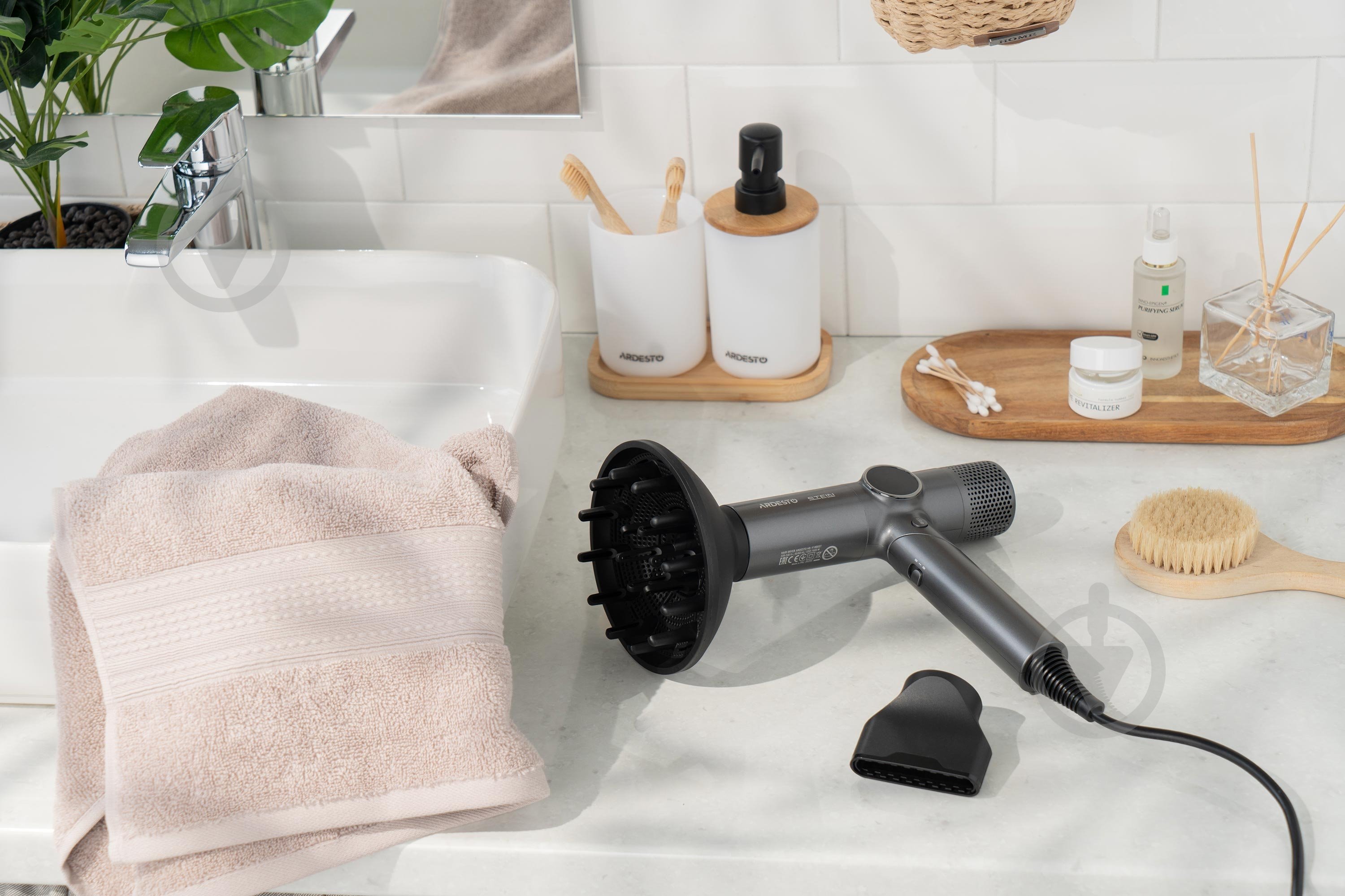 Фен Ardesto Stein HD-Y1000ST Серый - фото 17