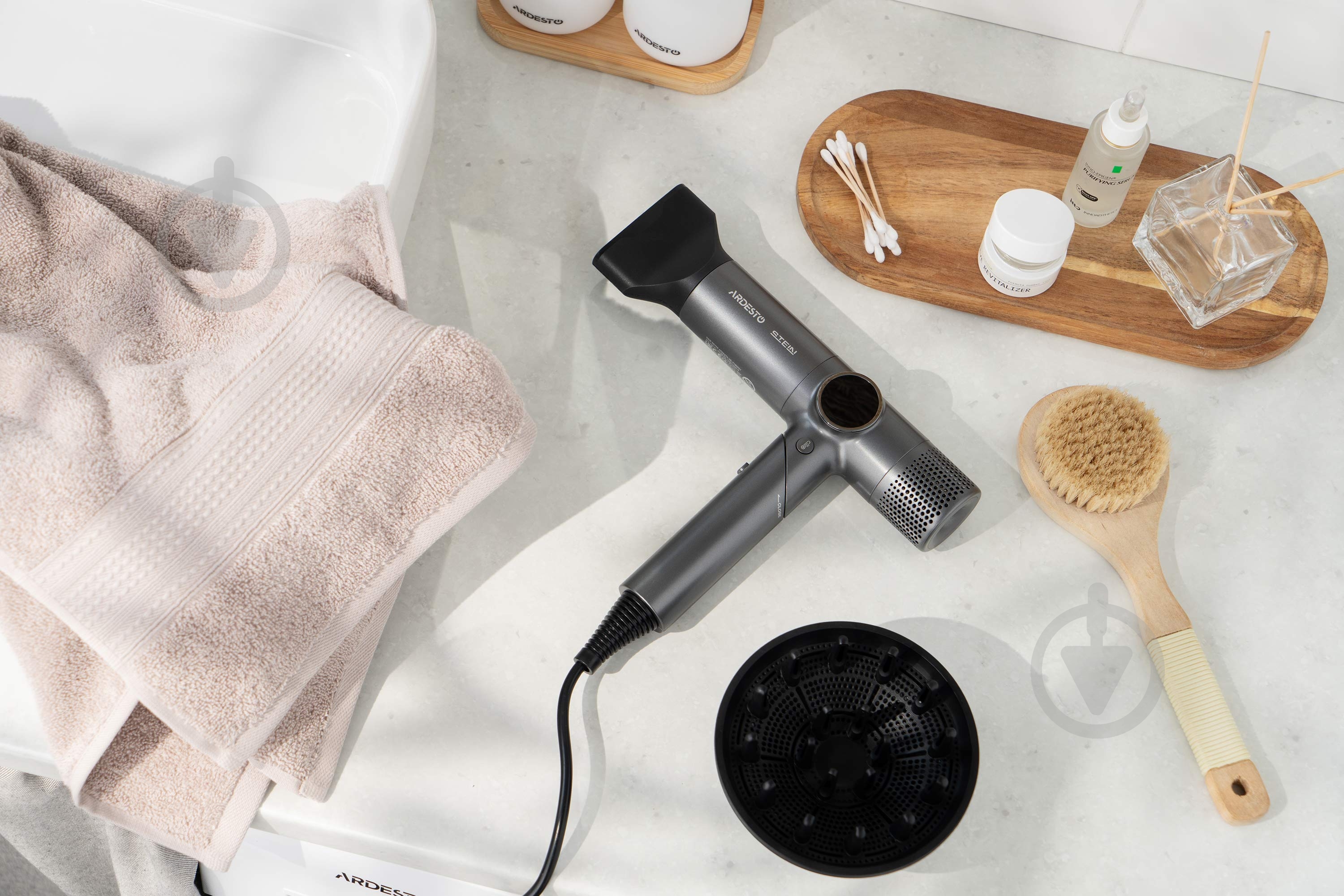 Фен Ardesto Stein HD-Y1000ST Серый - фото 2