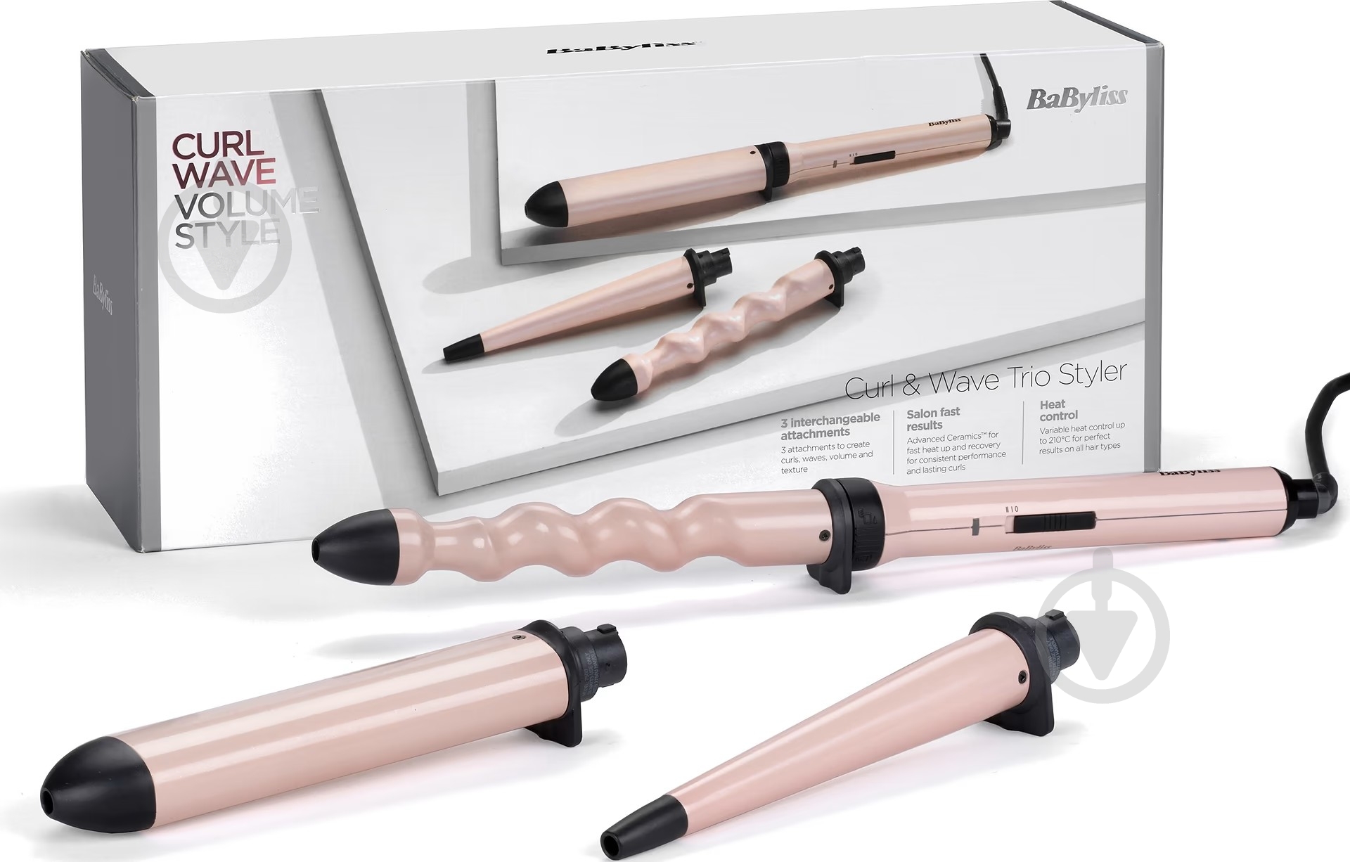 Мультистайлер BaByliss Curl & Wave Trio Style MS750E - фото 9 Мультистайлер BaByliss Curl & Wave Trio Style MS750E - фото 9
