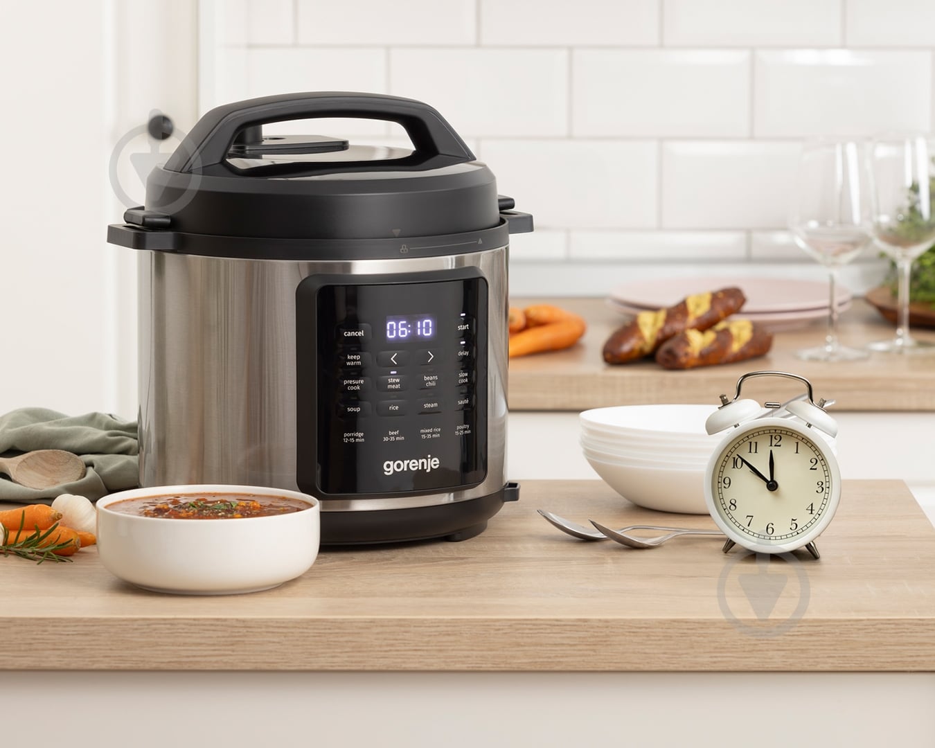 Мультиварка-скороварка Gorenje GMC6SBK - фото 3