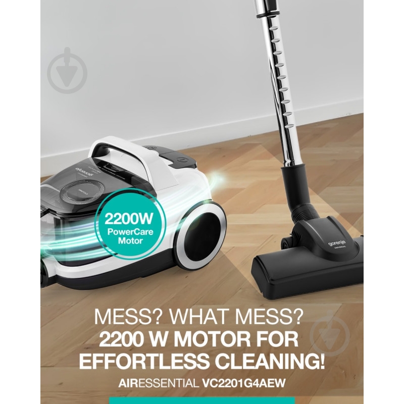 Пылесос Gorenje VC2201G4AEW black - фото 5