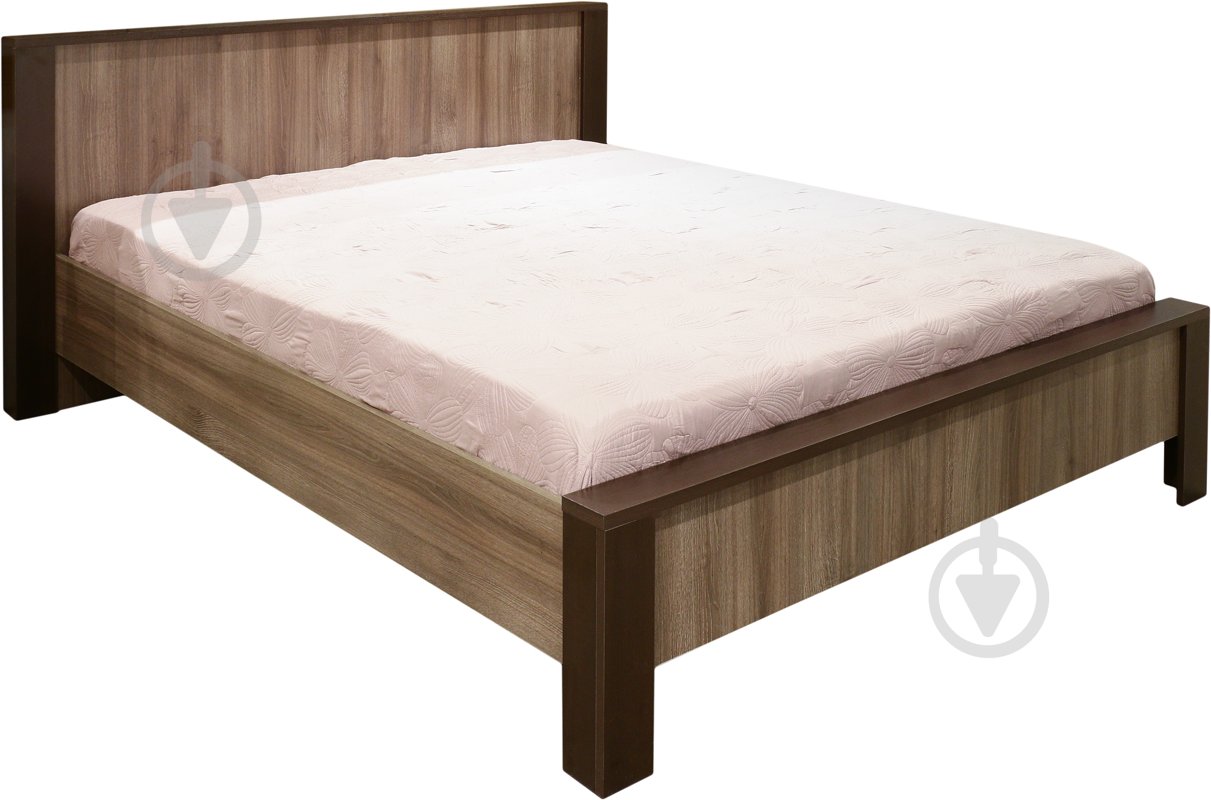 Кровать Embawood Рига 160x200 см коричневый/дуб шамони - фото 1 Кровать Embawood Рига 160x200 см коричневый/дуб шамони - фото 1