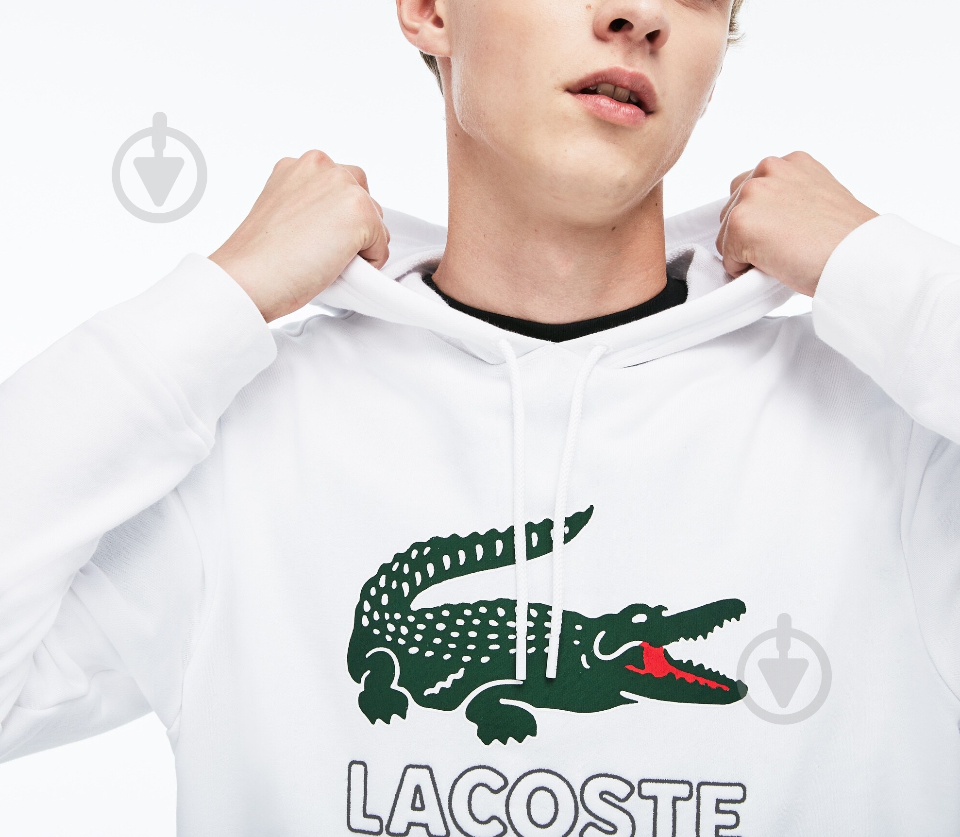 Джемпер Lacoste SH6342 SH6342001 р.XS белый - фото 3 Джемпер Lacoste SH6342 SH6342001 р.XS белый - фото 3