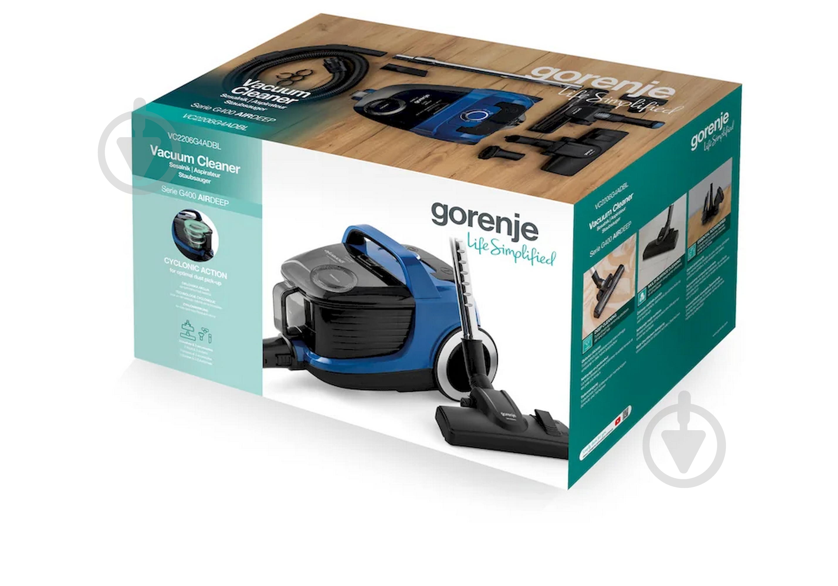 Пилосос Gorenje VC2206G4ADBL blue - фото 19 Пилосос Gorenje VC2206G4ADBL blue - фото 19