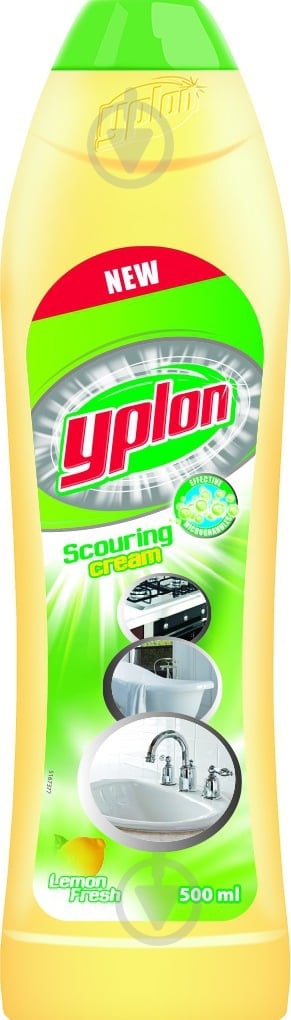 Крем для чистки универсальный Yplon Lemon fresh 0,5 л - фото 1 Крем для чистки универсальный Yplon Lemon fresh 0,5 л - фото 1